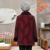 Old lady coat winter long mink fleece coat fleece thickened thermal cotton-padded coat
