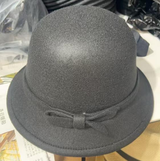 Kid And Adult Wool Felt Bowler Hat With Sun Protection For Spring And Autumn