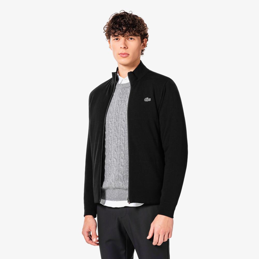 LACOSTE Men'S Golf Tipping Hybrid Full-Zip Sweater Ah922E-55N 031