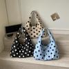 Niche Polka Dot Women's Single Shoulder Bag, Versatile Color Block Design, Large-Capacity Korean Style Underarm Bag