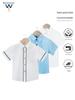 Zomer wit overhemd met kraag en korte mouwen voor kinderen - Basisschooluniform
