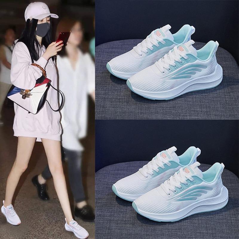 Spring New Breathable Fly-woven Women's Shoes Trendy Student Running Sports Shoes Women's Casual Shoes