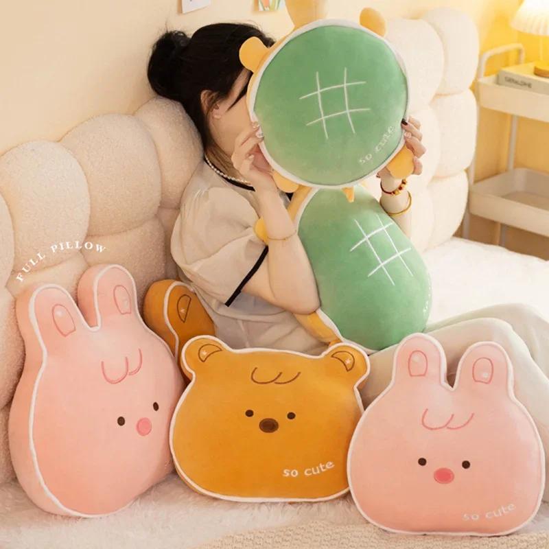 Cute Rabbit Bear Turtle Plush Pillow Sofa Bed Cushion Soft Lovely Animals Stuffed Toys For Children Doll Birthday Christmas Gift