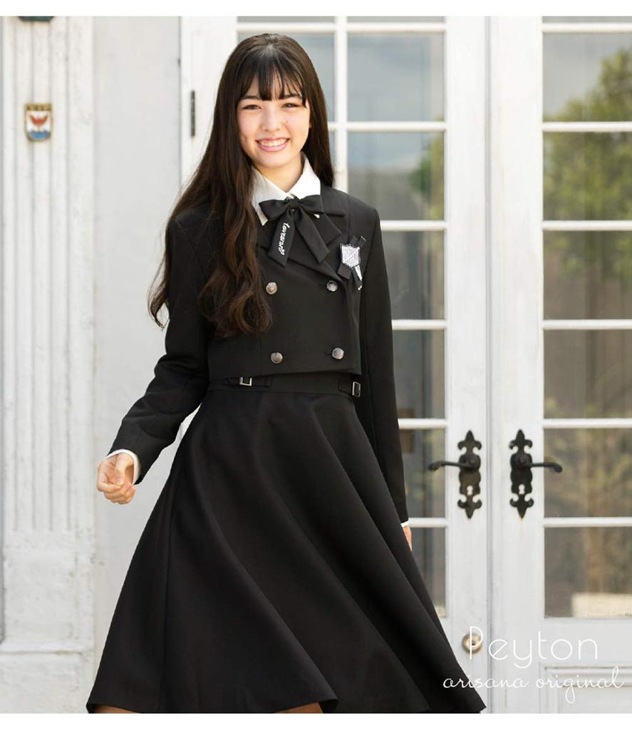 Graduation ceremony elementary school girl formal set including ribbon and 160cm [Arisana] suit, children's clothing, (5-piece jacket, shirt, dress,