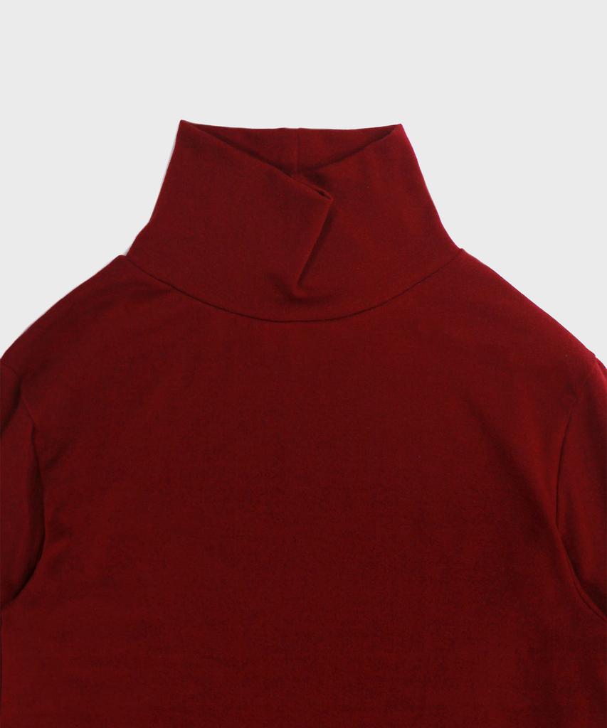 DENSITY Stitch Turtleneck Tee_Red Wine