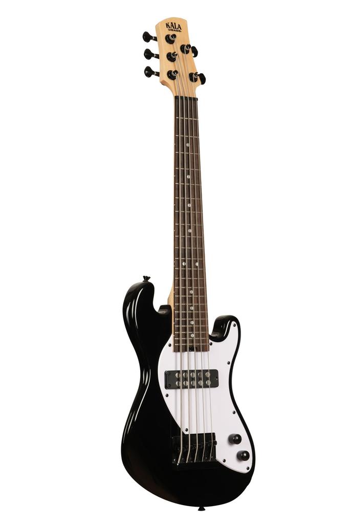 KALA U Bass Ukulele Base Solid Body Series Okume Body 5 String Round Wound String Specification Jet Black Bag UBASS-SB5-BK-FS [Gig Included] []