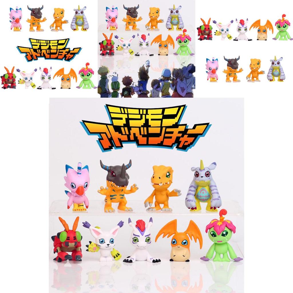 9 Stück Digimon Adventure Figuren PVC Spielzeug Weihnachtsgeschenke Kuchendekorationen Sammlerstück