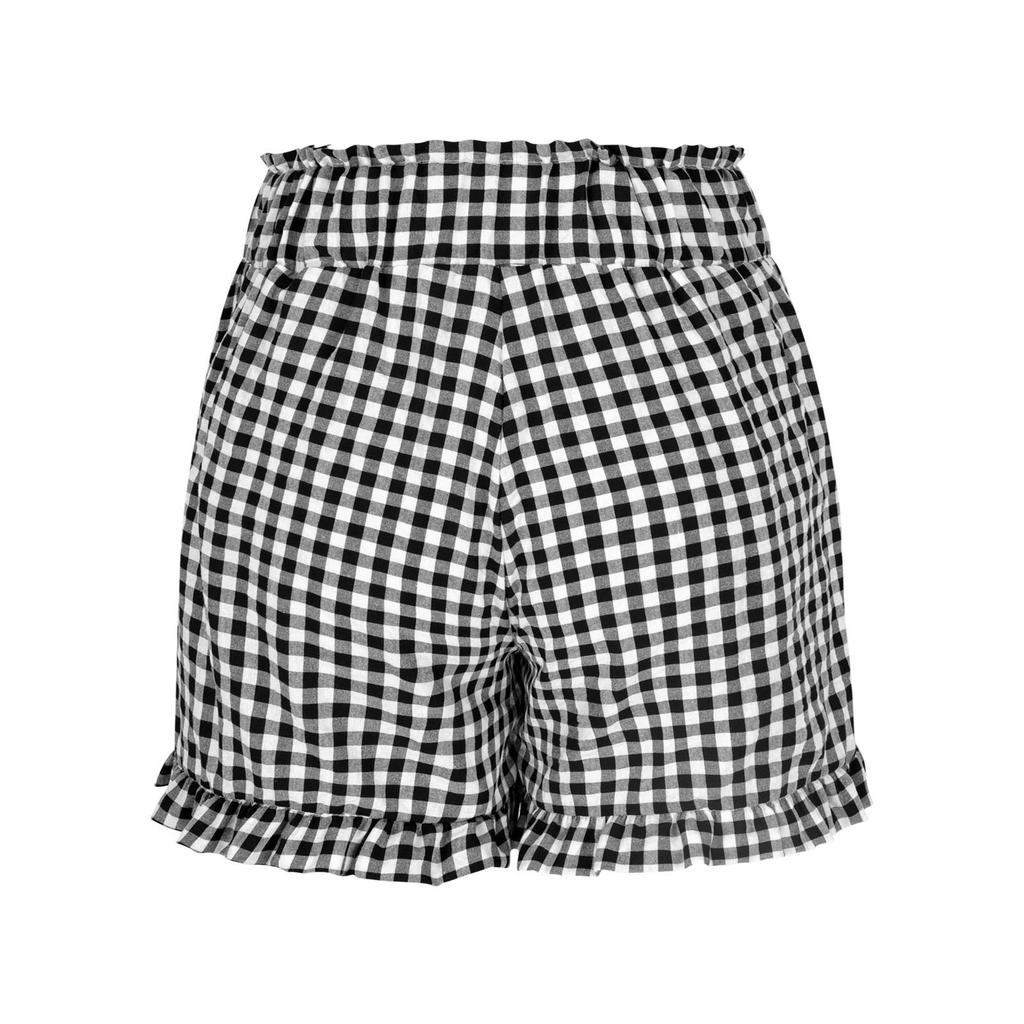 Damen Shorts mit Kordelzug Elastischer Bund Leicht Sommerlich Lässig Kurz Mit Taschen