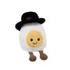 New cute plush toy boiled egg couple doll pendant student children's day gift wedding gift doll