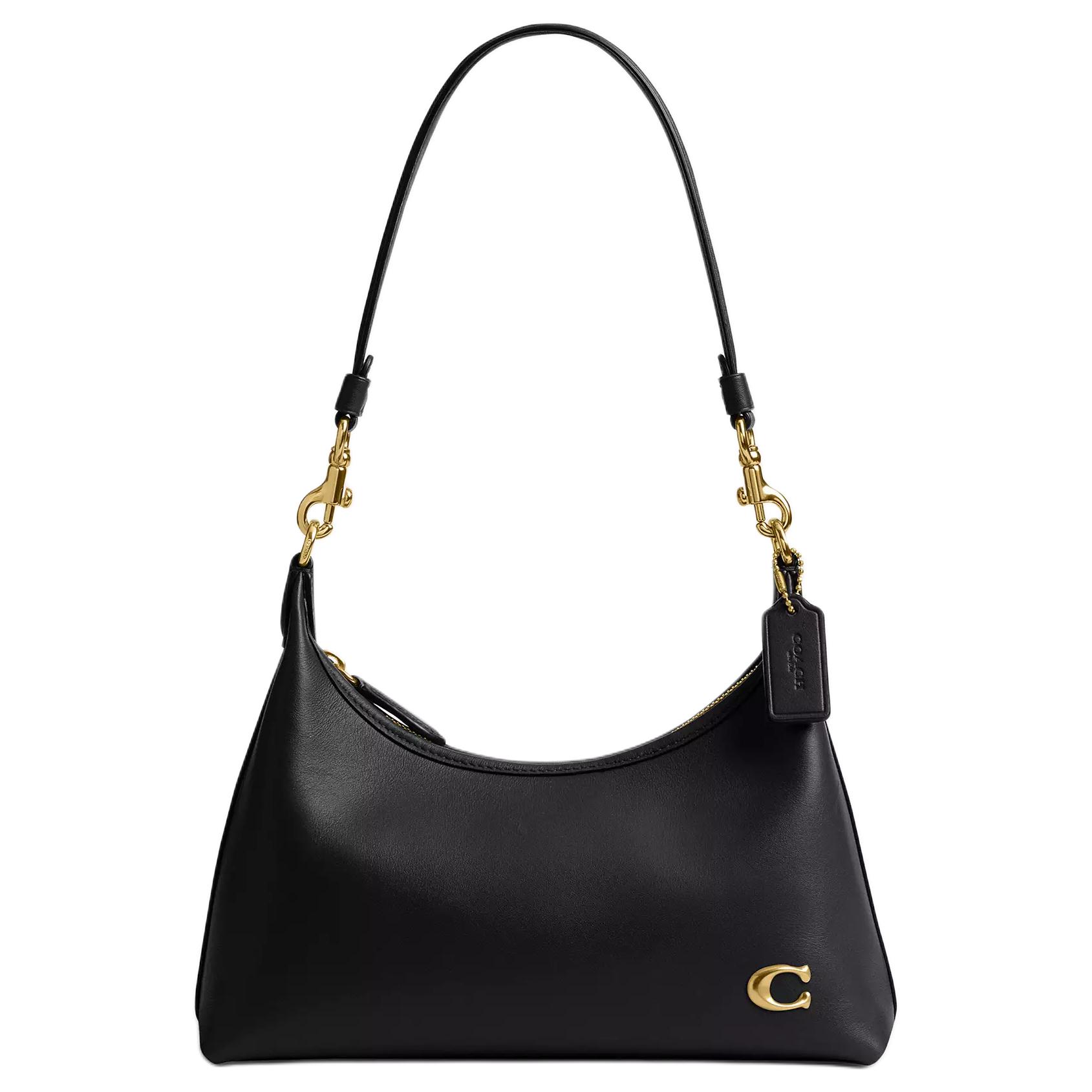 

Coach Juliet 25 Metal Logo Leather Crossbody Shoulder Bag Medium Women bags Black CW640-B4BK Basic Set (Bag+Dust Bag)