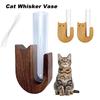Hydroponic Plants Test Tube Vase Wooden Cat Dog Whisker Collector Refrigerator Magnet Propagation Vase Home Fridge Decoration