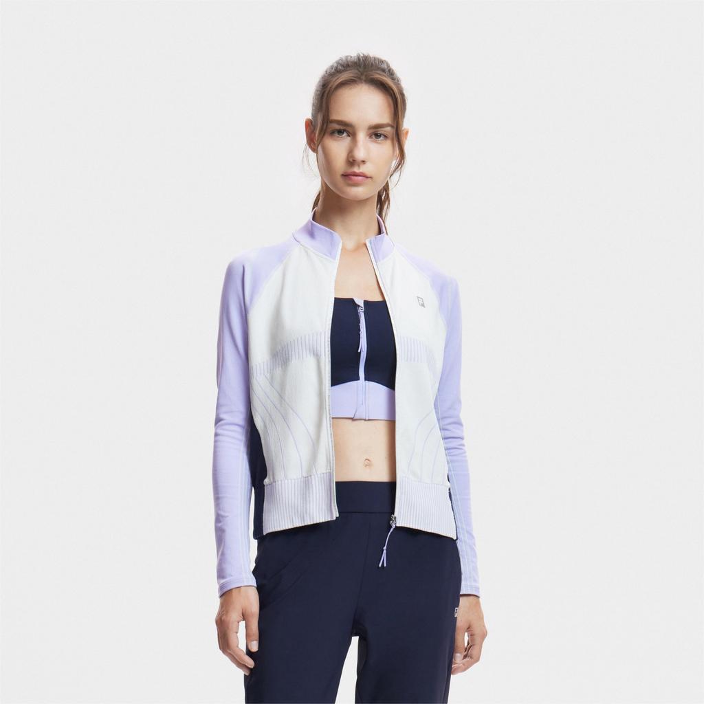 New FILA Knitwear Women's Mustard Purple A11W421503FVT