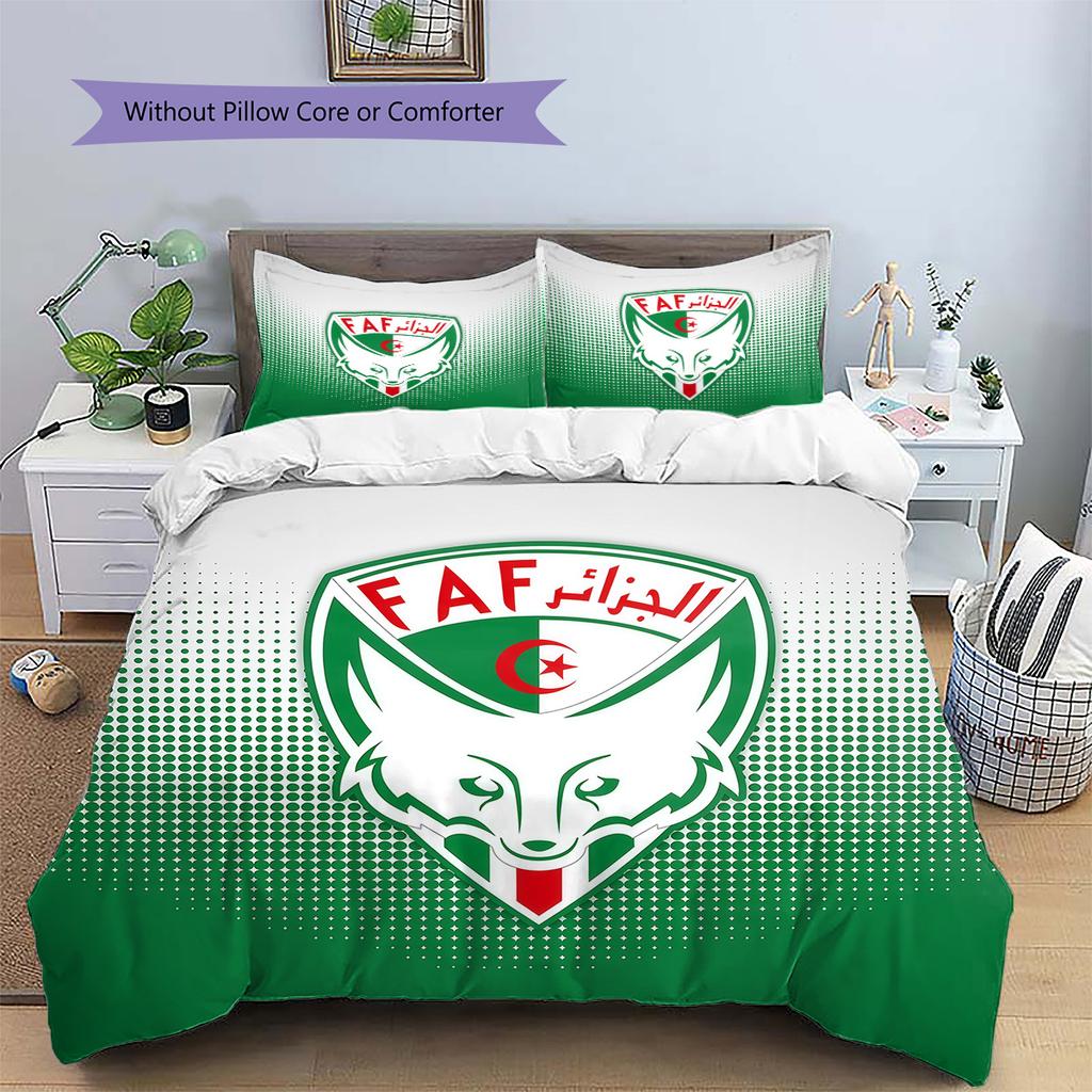 Les Fennecs Pattern Bedding Quilt Set  Home Decoration  Gift (1 * duvet cover + 2 * pillowcase  without core)