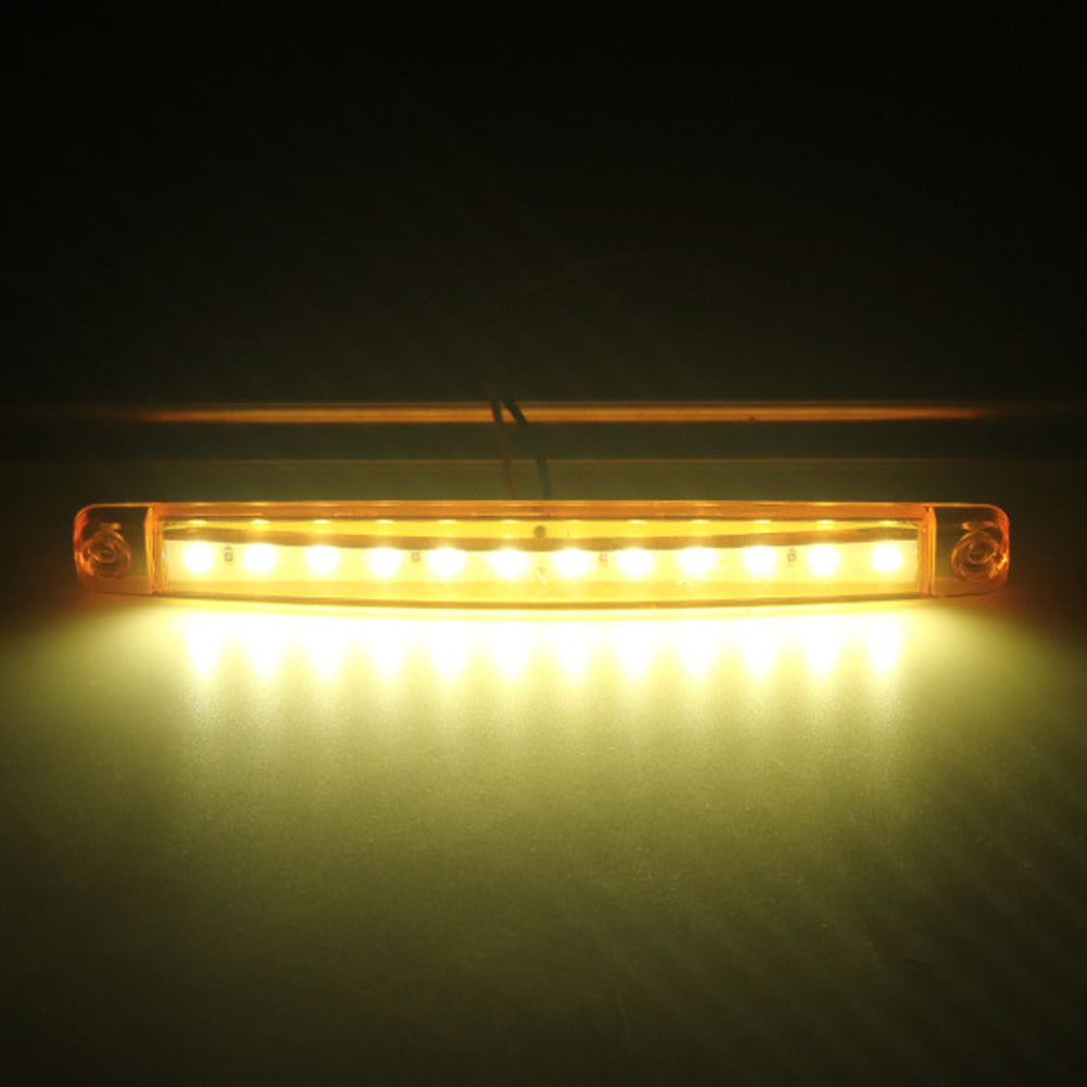 2 Stück LKW Anhänger Seitenmarkierungsleuchten Auto Signal Bremslicht hinten Warnrücklicht 12-LED 12V 24V Warnleuchte