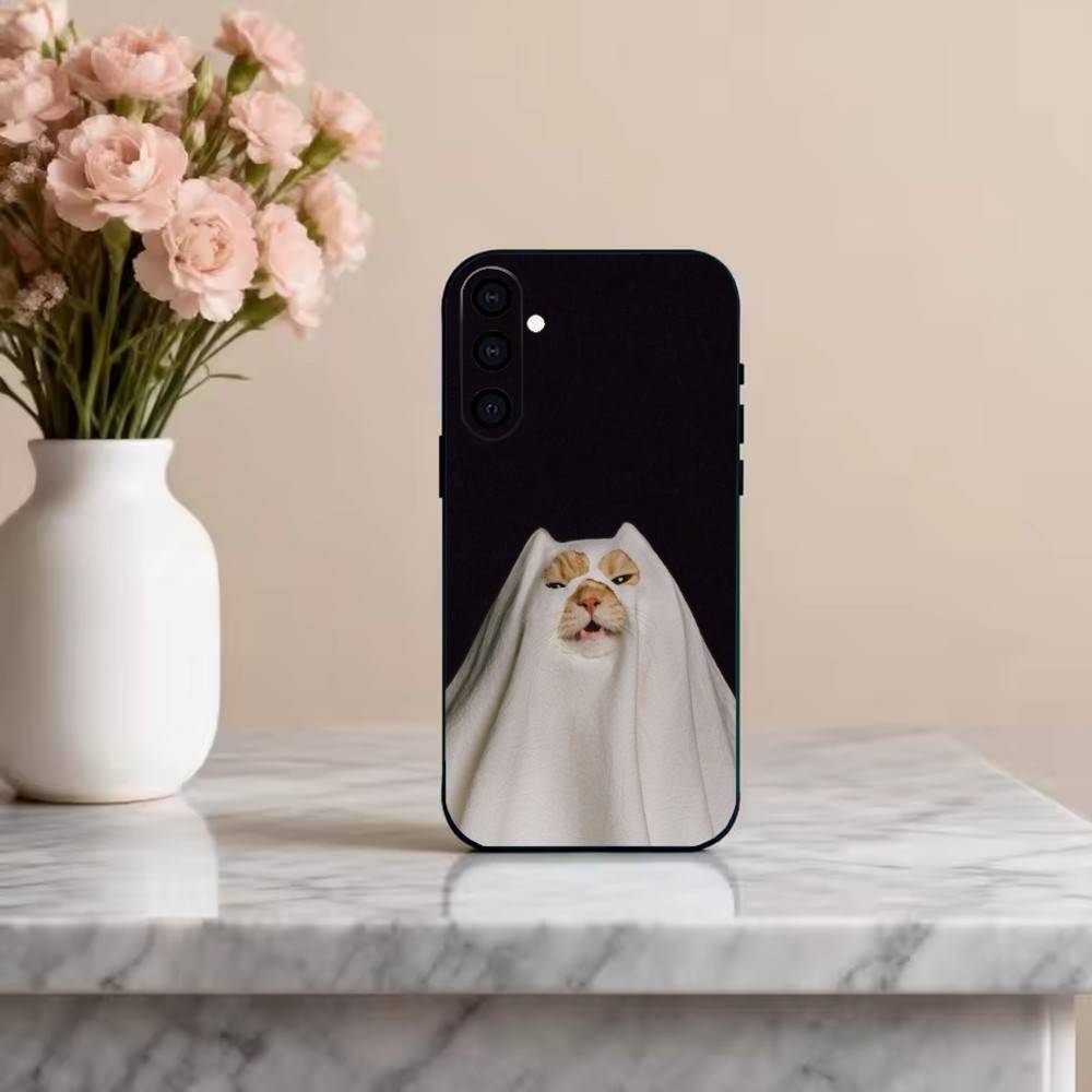 F-Funny C-Cat C-Cute Phone Case For Samsung Galaxy A73,A72,A71,A70,A53,A52,A51,Others Soft Black Cover