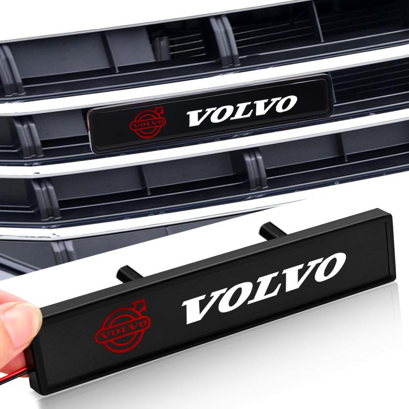 Luz Decorativa para Coche LED Emblema Insignia Decoración de Rejilla del Capó Delantero Para Volvo 240 C70 S40 S50 S60 S70 S80 S90 V40 V50 V60 V90 XC40 XC60 XC90 Camión Vnl