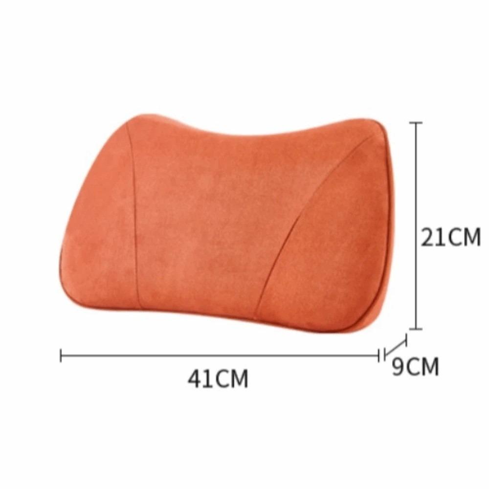 Luxury Suede Lumbar Pillow Lower Back Pain Relief Memory Foam Lumbar Support Pillow Comfort Memory Foam Pillow Vehicle Seats