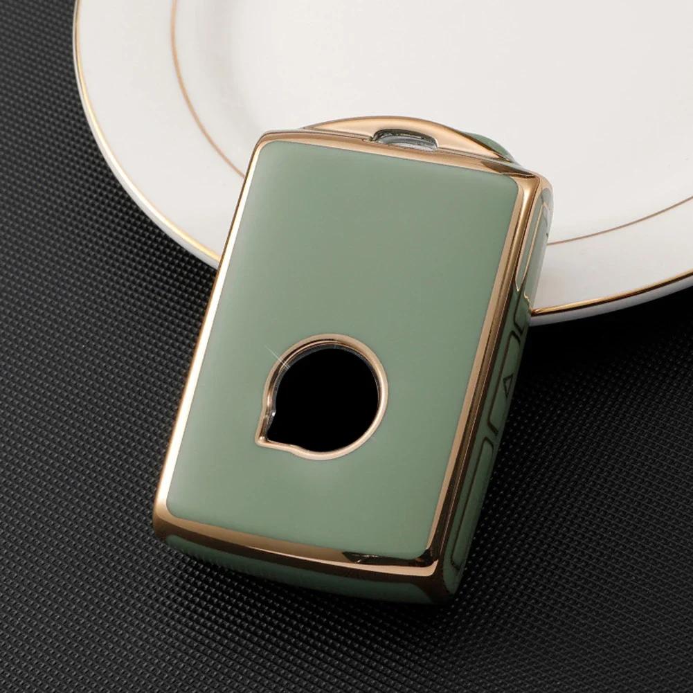 

Чехол для дистанционного ключа автомобиля из ТПУ для Volvo S60 S90 V90 XC40 XC60 XC90 Fob Smart Key Protector Shell Box Covers Auto Accessories зелёный