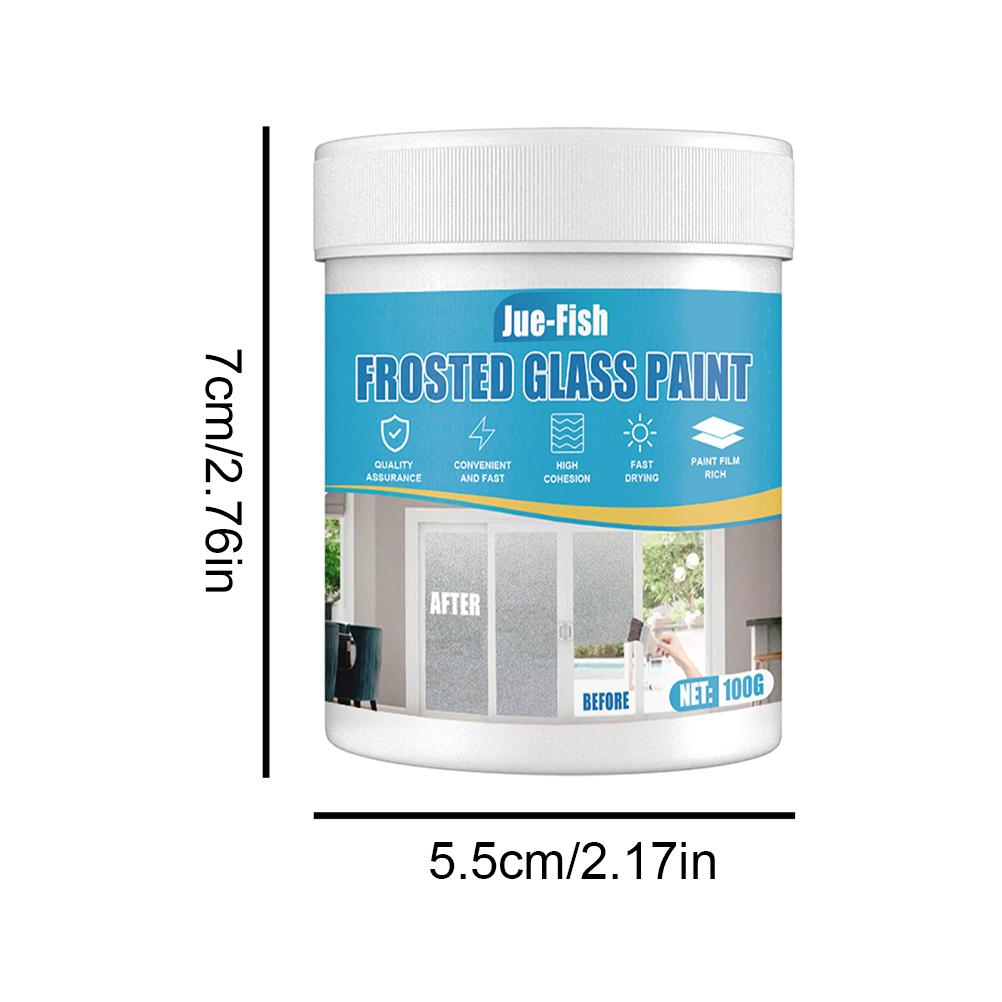 100ml Frosted Glass Spray Paint for Home Office Bathroom Indoor Outdoor Use