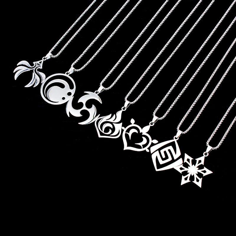 Impact Necklace Genshin Game Animation Kids Birthday Gift Cosplay Accessories