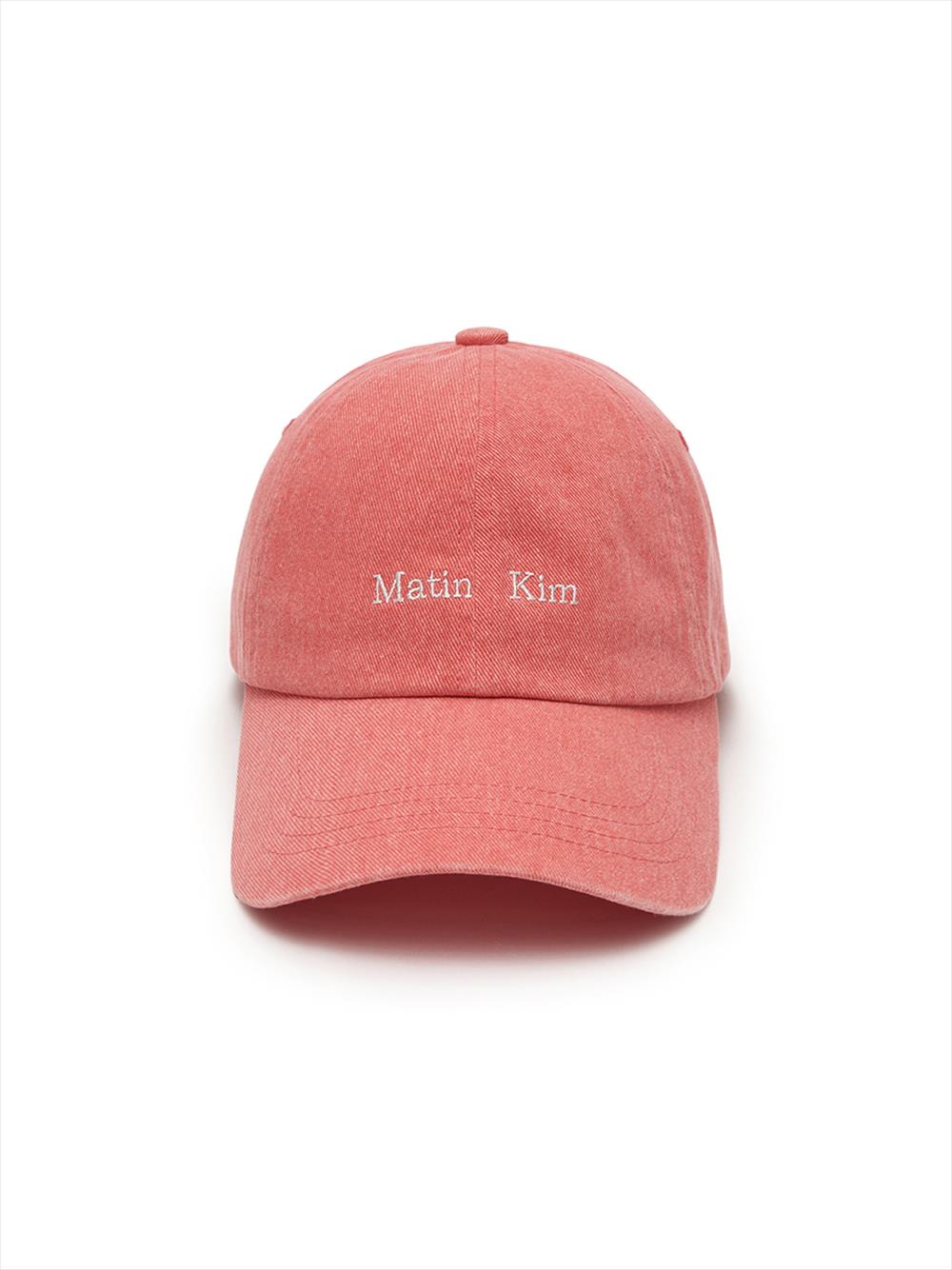 [Matinkim] Mini Classic Logo Ball Cap in Light Orange FREE