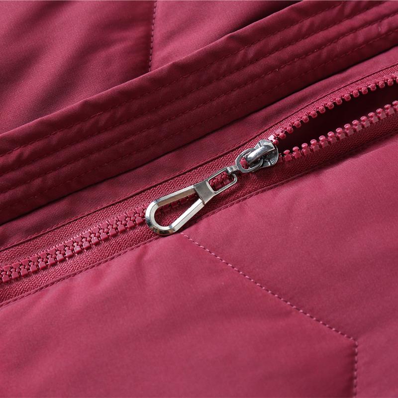 Winter Down Coats for Women Vintage Parkas Hooded Elegant Thick Warm Middle Age Women's Down Jackets Embroidery Outerwears