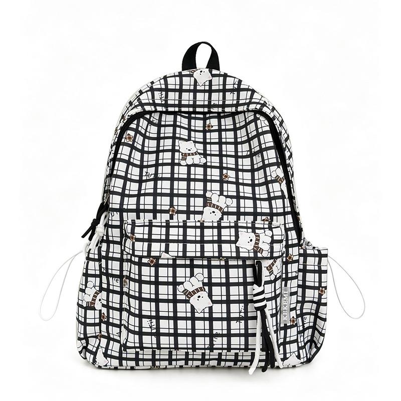 Schoolbag Versatile Schoolbag Female Ins Small Fresh and Sweet Student Backpack Simple Cartoon Cute Backpack Large Capacity