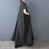 Women's Spliced Long Dress, Loose Pleated Dress