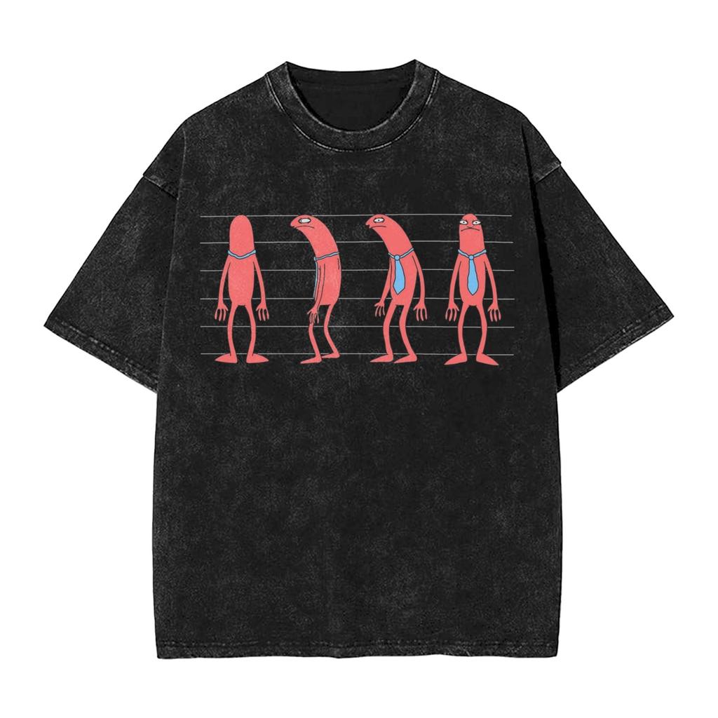 Smiling Friends Alan prison photo T-Shirt Simple T Shirts Short Sleeve Y2K Retro Tops Summer Cotton Comfortable Oversize Tees