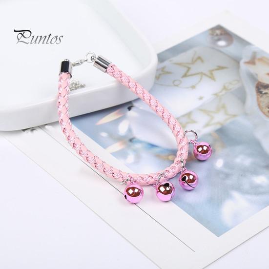 Pet Collar with Crisp Sound Bell Adjustable Chain Necklace Cat Dogs Comfortable To Wear Collar Pet