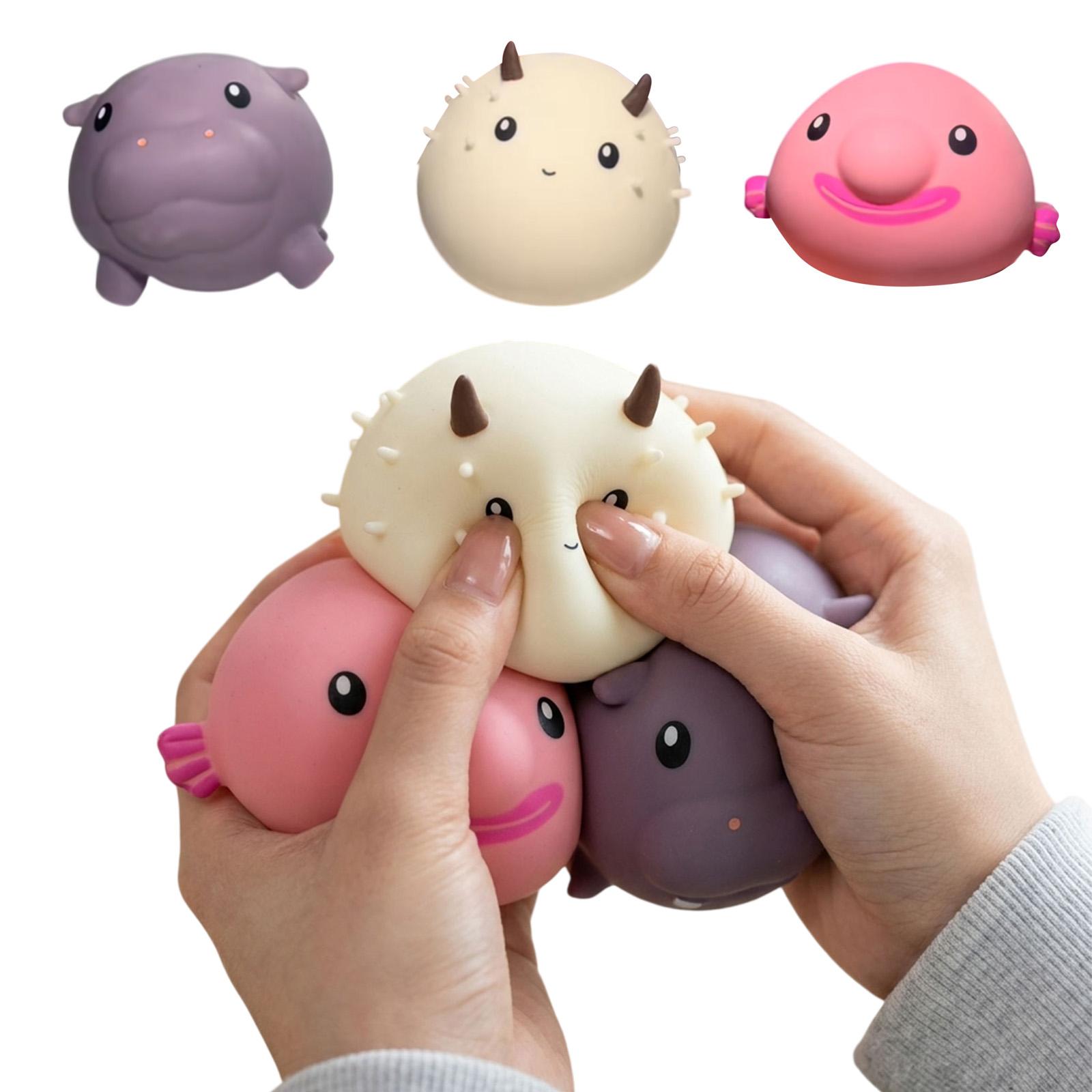 

Медленные игрушки для снятия стресса, Пищащие игрушки для питомцев, Эластичные игрушки-животные для снятия напряжения, Подходят для ежедневного использования и в качестве подарка для подростков One Size
