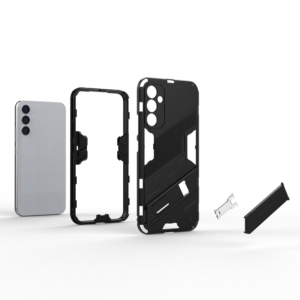 For Samsung Galaxy A34 5G Phone Case,Kickstand Dual-Layer Design Soft TPU Hard PC Phone Back Cover