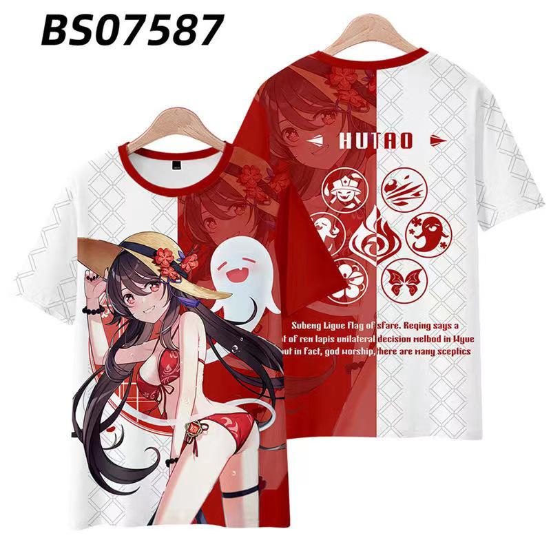 New T-shirt Printed 3D Cosplay Unisex Clothing Street Harajuku Top Men Women Round Neck Tees