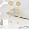 Vintage Europe USA Bohemian Fashion Round Piece Tassel Earrings Ladies Long Paragraph Design  Holiday Accessories Gift