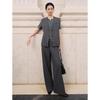 JUZUI Women's Office Commuter V-neck Merino Wool Vest