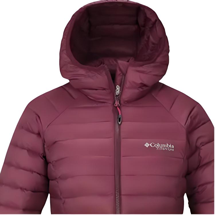 Columbia Titanium Series Omni-Heat Hooded Zipper Windproof Warm Grey Goose Down Jacket Women jackets Red Purple WR0185-624