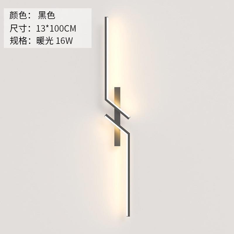 Modern Creative StripMinimalist Bedroom Bedside Wall Sconce Led Lights Living Room TV Sofa Background Wall Lamp