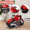 Collectible Figurines Mini Motorcycle Piggy Money Bank for Boys Home Office Table Bookshelf Decor Kid Ornament Toy Vehicle