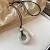 Love Pendant Necklace Internet Celebrity Fashion Versatile Sweater Chain High Sense Jewelry