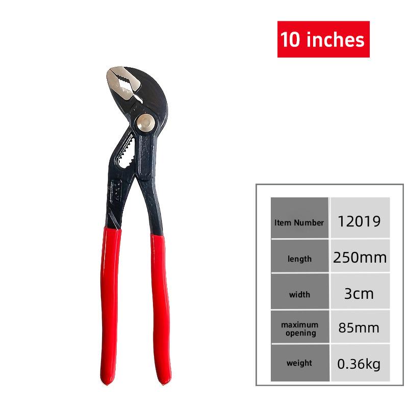 7/10/12 Inches Multifunctional Water Pump Tongs Universal Wrenches With Large Openings Quickly Adjusted Water Heating Wrench