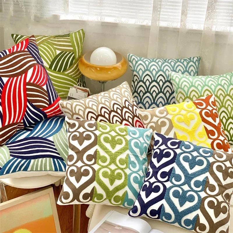 Fast Charging Unisex Bohemian Style Pillow Cover Case Living Room Sofa Cushion Float Window Pillow Case Home Decoration Cojines Decorativos Para Sofá