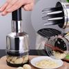 Prensa trituradora de ajo de acero inoxidable, picadora Manual de ajo, herramienta para picar ajo, herramientas para frutas y verduras, accesorios de cocina
