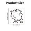 PVC Material Toilet Decoration Sticker Removable Bathroom Decor Sticker  Living Room