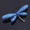 Retro European & American Brushed Acrylic Crystal Dragonfly Brooch - Exaggerated Personality Electroplated Black Dragonfly Pin Accessories