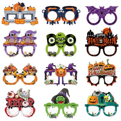 Halloween personalisierte Papierbrille Horror Party Rollenspiele kreative lustige Brille Party Foto Requisiten