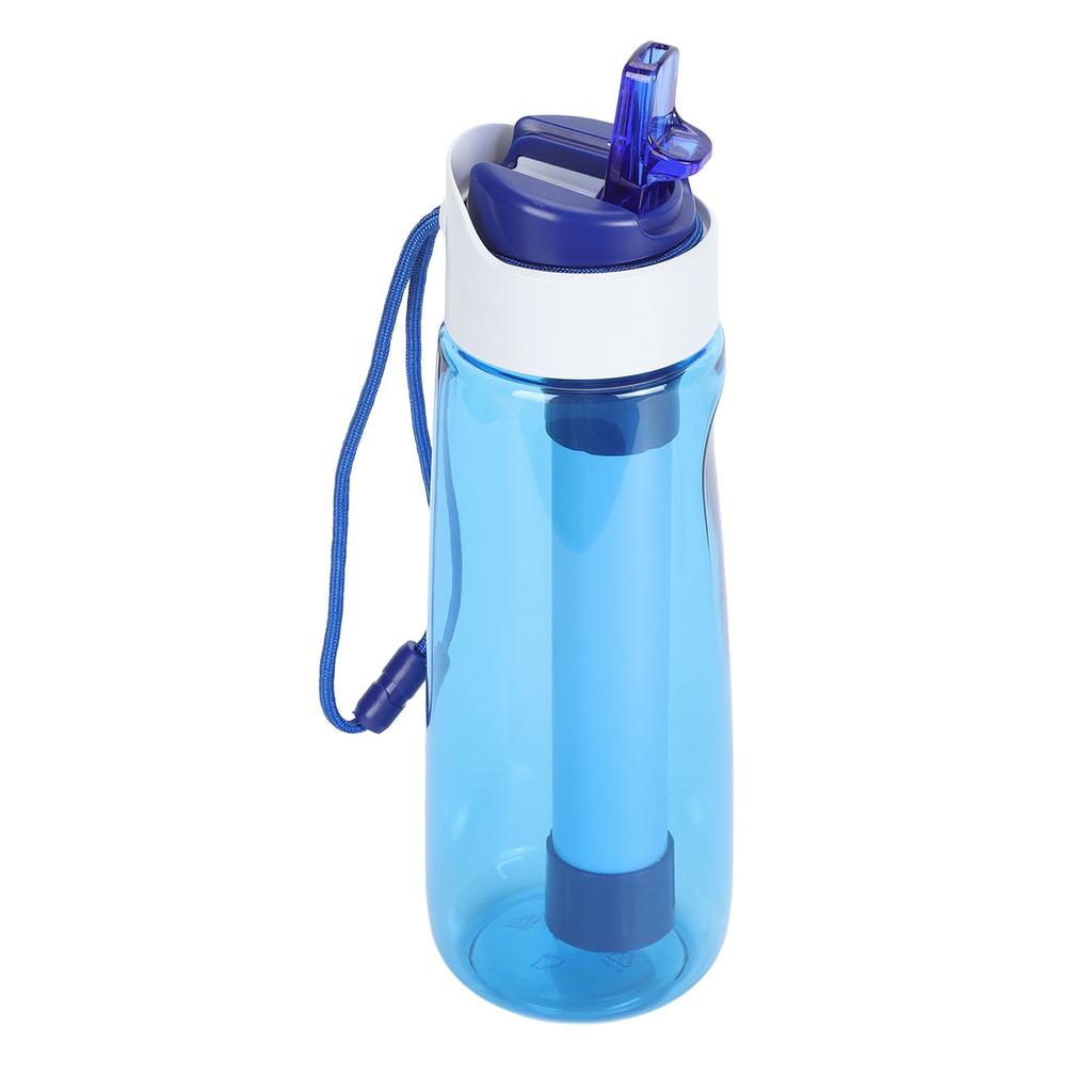 750ml Water Filter Bottle Activated Carbon Fiber Filter Portable Water Filter Bottle for Outdoor Spo