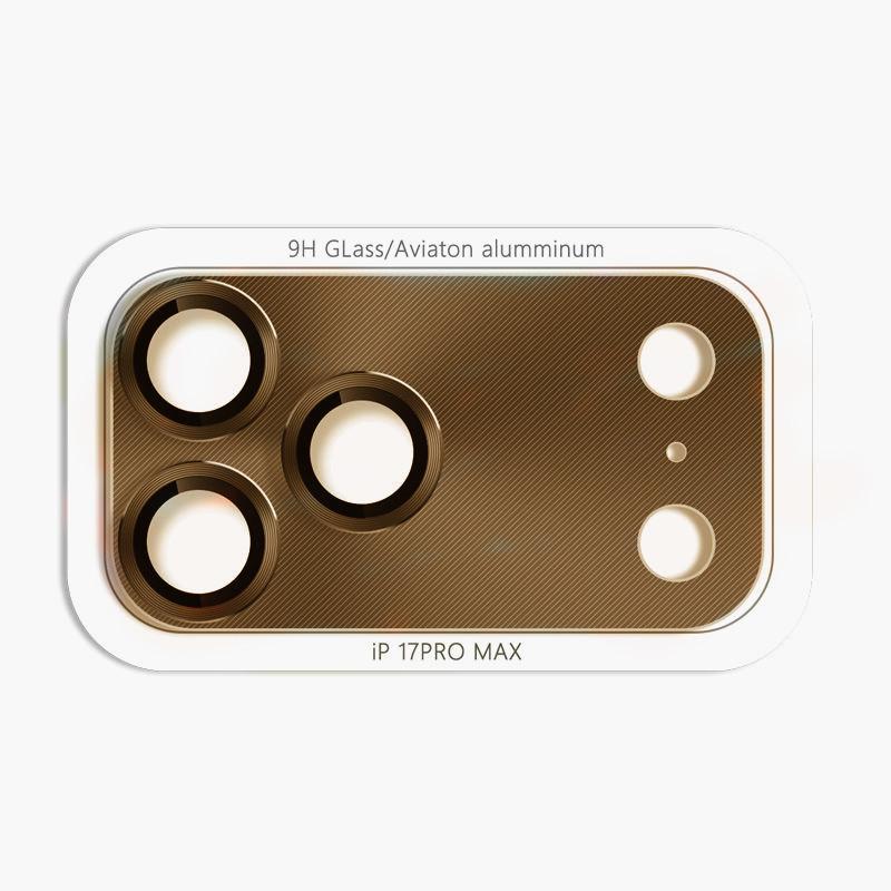 

HD Металлическая Закаленное Стекло Защитная Пленка для Объектива Камеры для IPhone 17 ProMax Air Задняя Защита от Царапин Кольцо Объектива из Сплава Аксессуары для Телефона For IPhone 17 ProMax