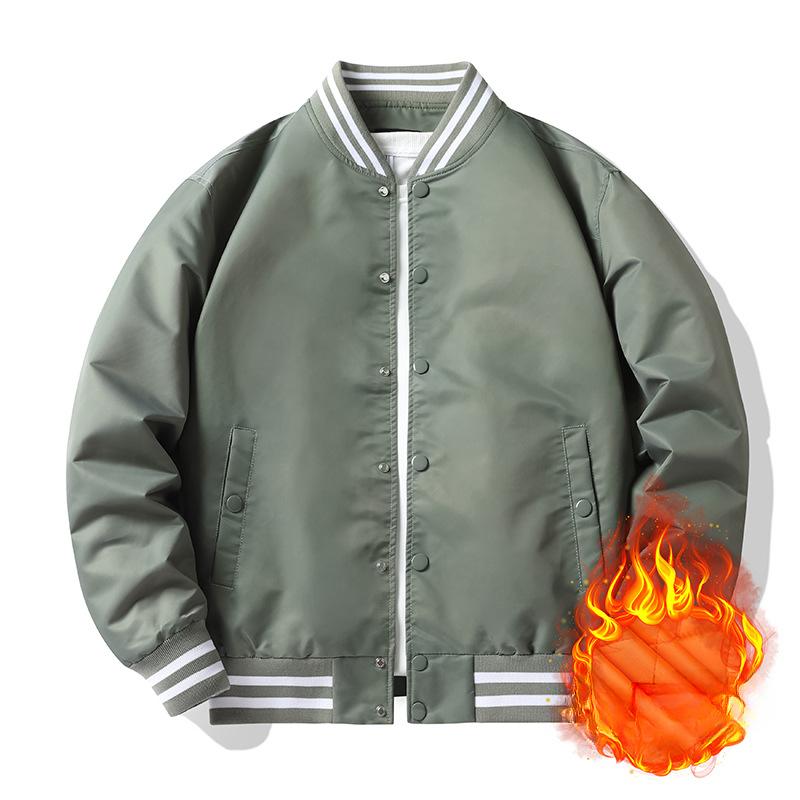 Farbeingesetzte Baseball-Uniform Herren Frühling und Herbst Bomberjacke Herren und Damen Gleicher Stil Paarkleidung Ins Trendige Arbeitsjacke