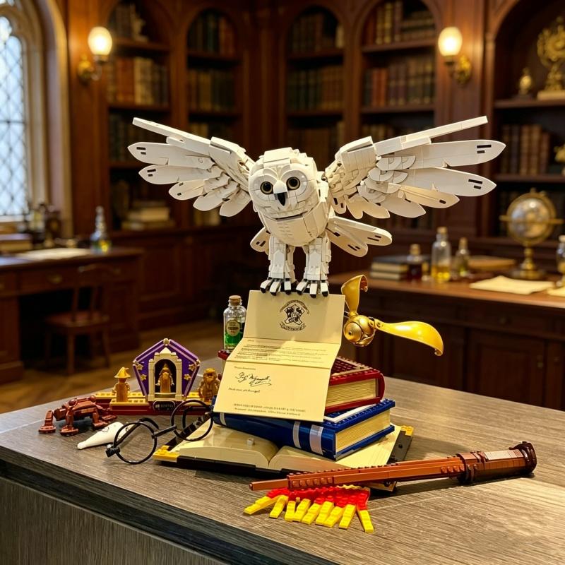 High-Quality Moc High-Quality White High-Quality Owl High-Quality Building High-Quality Blocks High-Quality Magical High-Quality Animal Construction