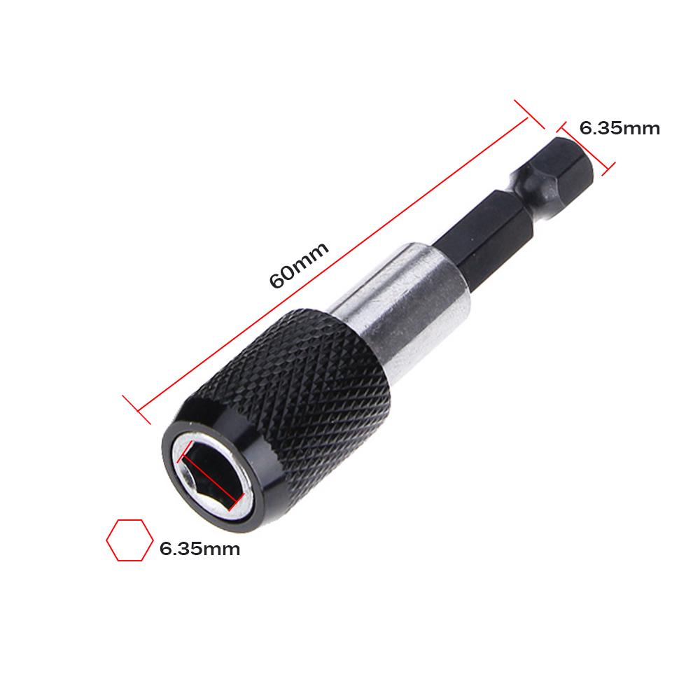 1/4 Inch Hex Shank Quick Release Electric Drill Magnetic Screwdriver Bit Adjustable Extension Holder Bar Shank Power Tool